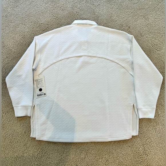 Lululemon Textured Long Sleeve Polo Shirt - Picture 6 of 7